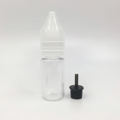 Renkli Özel Baskı 10 - 100ml Çocuklara Karşı Güvenli vida Kapak Şeffaf Yuvarlak E sıvı şişeleri