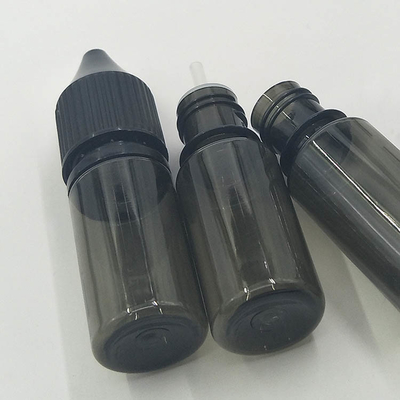 Renkli Özel Baskı 10 - 100ml Çocuklara Karşı Güvenli vida Kapak Şeffaf Yuvarlak E sıvı şişeleri