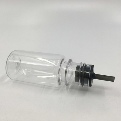 Renkli Özel Baskı 10 - 100ml Çocuklara Karşı Güvenli vida Kapak Şeffaf Yuvarlak E sıvı şişeleri