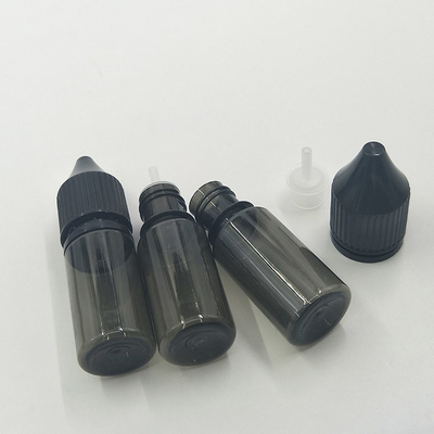 Renkli Özel Baskı 10 - 100ml Çocuklara Karşı Güvenli vida Kapak Şeffaf Yuvarlak E sıvı şişeleri