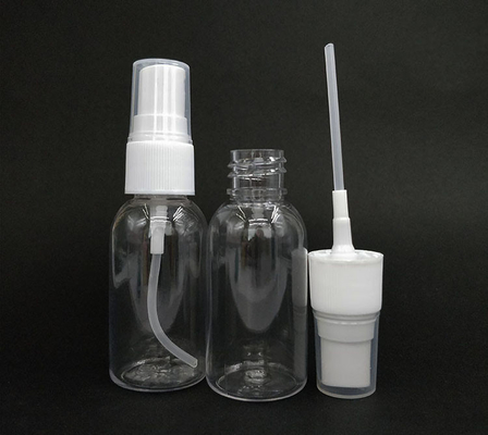 Klasik tasarımı olan 50 ml açık PET plastik sprey şişesi