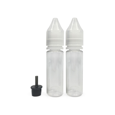 18 mm boyun vida kapağı E sıvısı için çocuk geçirmez plastik şişeler
