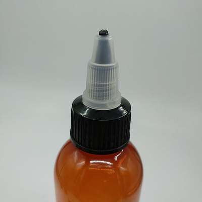 Özel baskı ile 100ml plastik vida üst şişeler