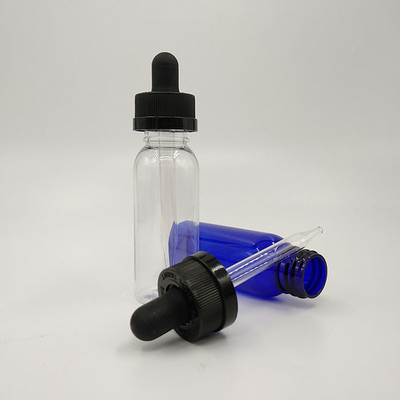 120ml Şeffaf Cam Sıvı Damla Şişeleri Vuruş Kapalı