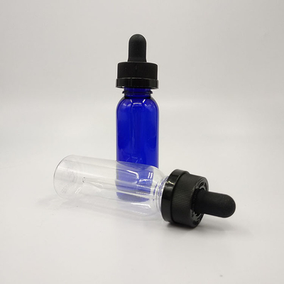 Yüzeyi pürüzsüz Essential Oil için özel basılı cam damlatıcı şişeler