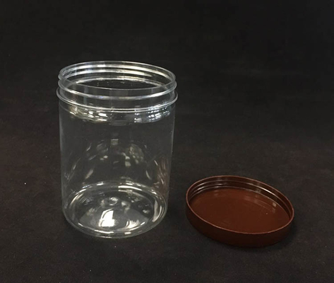 Gıda tozu için plastik / alüminyum kapaklı özel plastik kavanozlar