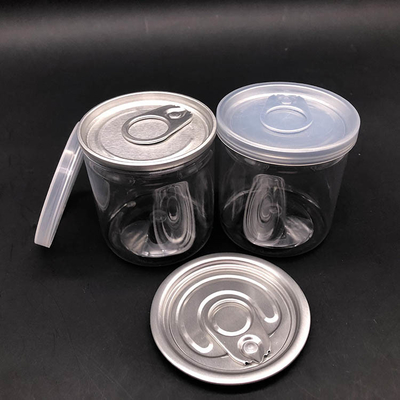 2oz-8oz kapasiteli plastik kavanozlar plastik kapağı ve basınç duyarlı mühürleyici