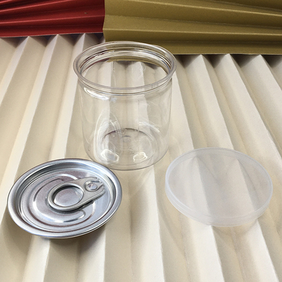 2oz-8oz kapasiteli plastik kavanozlar plastik kapağı ve basınç duyarlı mühürleyici
