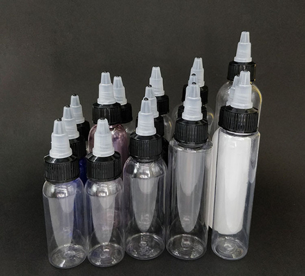 Sıvı için vida kapaklı özel basılı plastik damlatma şişesi