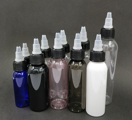 Sıvı için vida kapaklı özel basılı plastik damlatma şişesi