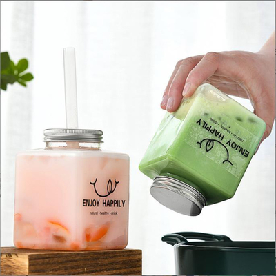 Süt Çay Zincirleri için Kapak Bubble Çay Kavanozları için vida