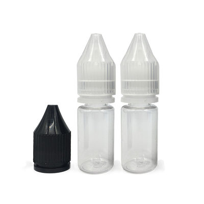 E sıvısı için özel logo basılı şeffaf PET plastik şişeler