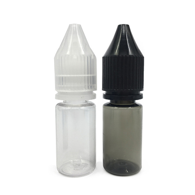 E sıvısı için özel logo basılı şeffaf PET plastik şişeler