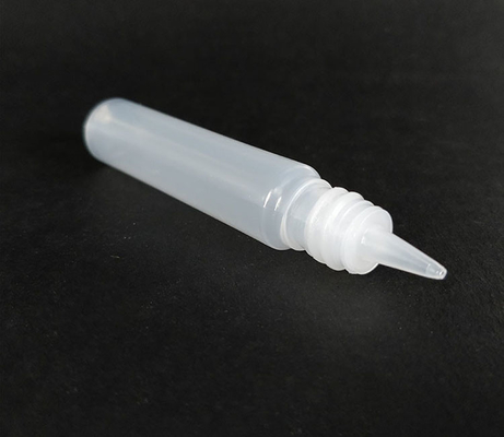 Şeffaf Özel Logolu PET Yuvarlak Plastik E Sıvı Şişe