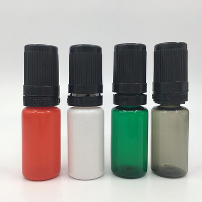 Depolama ve baskı için çocuk geçirmez kapağı olan 10-100ml PET E sıvı konteyneri