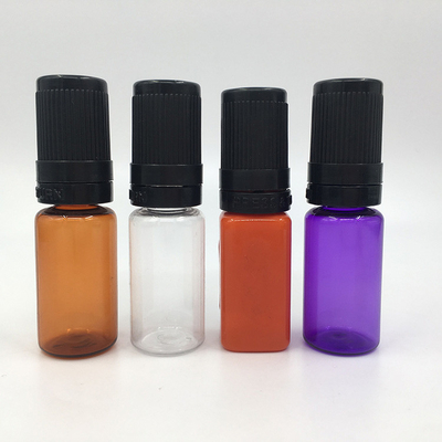 Depolama ve baskı için çocuk geçirmez kapağı olan 10-100ml PET E sıvı konteyneri