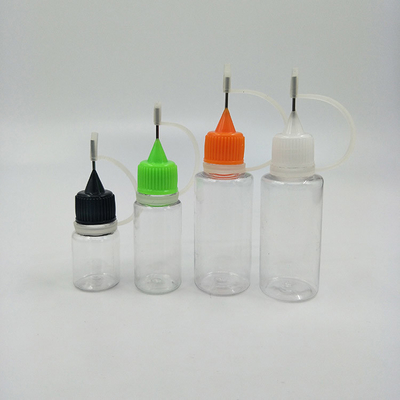 Kapasite hatları olan 30 ml açık PET E sıvı cam şişeler