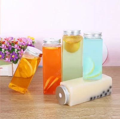 Çift katmanlı sızıntı geçirmez, vida kapaklı plastik çay şişeleri