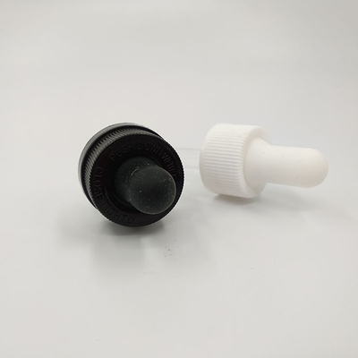 10ml Kapak Tipli Damlaci Şişeler Şeffaf Siyah Özel