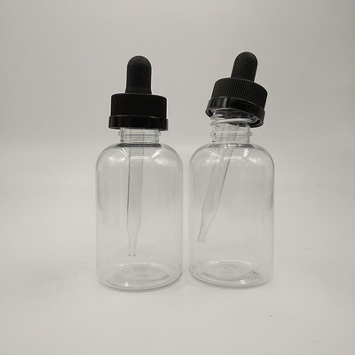 Şeffaf Siyah Özel Plastik Damla Şişeleri Sıfırlama Tipi Döşeme Kapağı