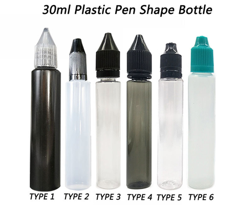 18 mm boyutlu boyutlu E sıvı şişesi 10 ml kapasiteli E sıvı için