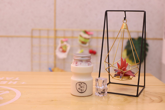 Kapağında vida bulunan uygun orta süt çayı şişeleri 0.5kg kapasiteli
