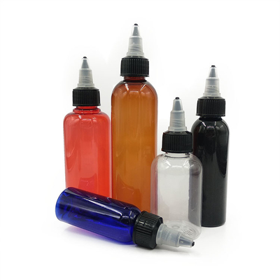 Sıvı için çok yönlü yuvarlak şişeler 10ml 15ml 30ml 60ml 80ml 100ml Kapasite