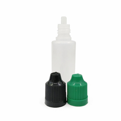 18 mm boyutlu boyutlu E sıvı şişe özel baskı rengi ve vida kapağı mühürleme tipi ile