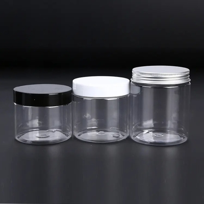 Özel Baskı 85 Diametrelik Plastik Kavanozlar Çift Kapaklı ve Ucuz