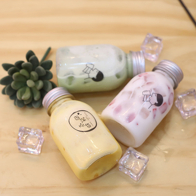 Profesyonel El Bubble Çay Kavanozları Kapaklı vida ile