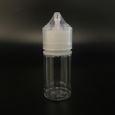 PET Round E Liquid Bottle 10ml Vaping için Şeffaf