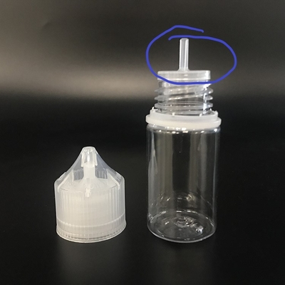 PET Round E Liquid Bottle 10ml Vaping için Şeffaf