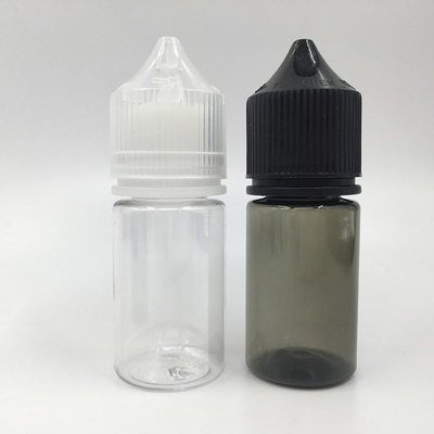 PET Round E Liquid Bottle 10ml Vaping için Şeffaf