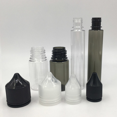 PET Round E Liquid Bottle 10ml Vaping için Şeffaf