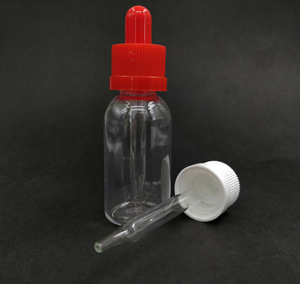 Sıvı tam dağıtım için sızıntı geçirmez vida kapaklı cam plastik damlatıcı şişeler