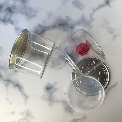 Rekabetçi Pet Can Plastik Kavanozlar Kolay Açık Son Kapak Pop Can Tek kullanımlık Gıda Sınıfı özelleştirilebilir