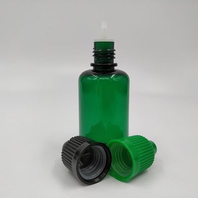 18 mm boyutlu boyutlu çocuk geçirmez E sıvı şişesi yuvarlak şekil ve ekran baskı yüzey kullanımı ile