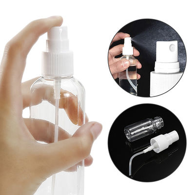 Tüm püskürtme ihtiyaçları için dayanıklı şeffaf çok yönlü yuvarlak PET plastik sprey şişesi