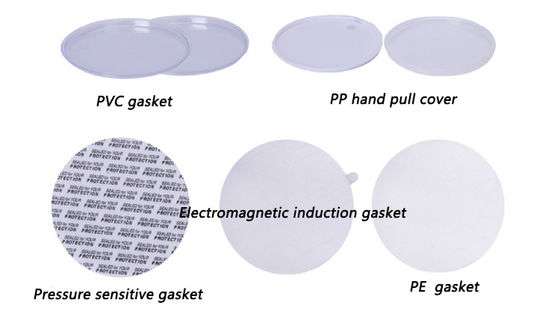 Özel baskı Plastik krem kavanozu Geniş ağızlı ve alüminyum kapağı
