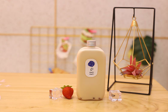 Sızıntı geçirmez tasarımı ve kapasitesi 120ml 250ml 350ml 500ml 1000ml olan özelleştirilebilir süt çayı şişeleri
