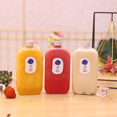 Sızıntı geçirmez tasarımı ve kapasitesi 120ml 250ml 350ml 500ml 1000ml olan özelleştirilebilir süt çayı şişeleri