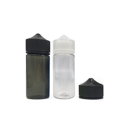 100 ml E sıvı şişe, vida kapaklı ve 18 mm boyutlu boyutlu