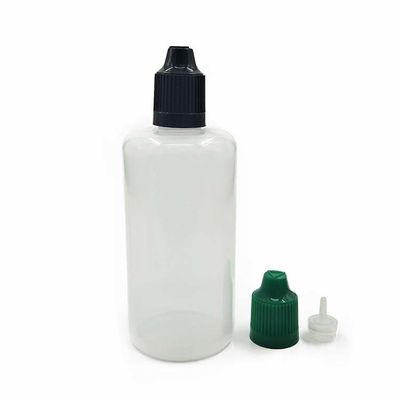 80ml E sıvı şişe Güvenli Sıfırlama ve Kolay Doldurma için vida kapağı