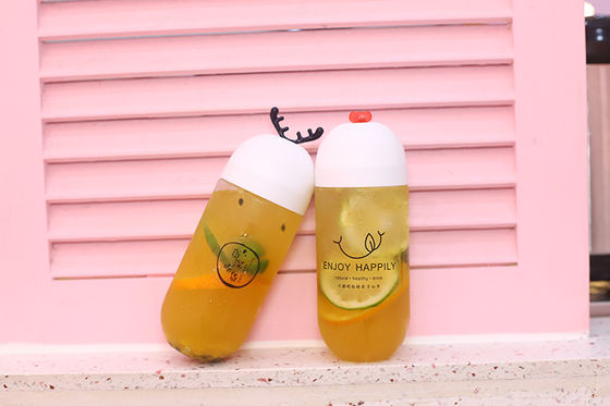 Yalıtım Kolu Kullanışlı İçecek Saklama Şeffaf Sütlü Çay Şişeleri