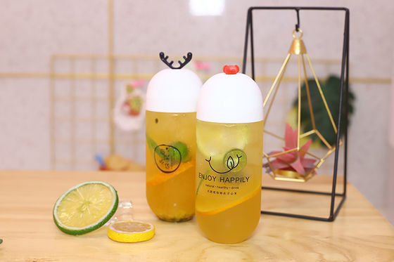 Yalıtım Kolu Kullanışlı İçecek Saklama Şeffaf Sütlü Çay Şişeleri