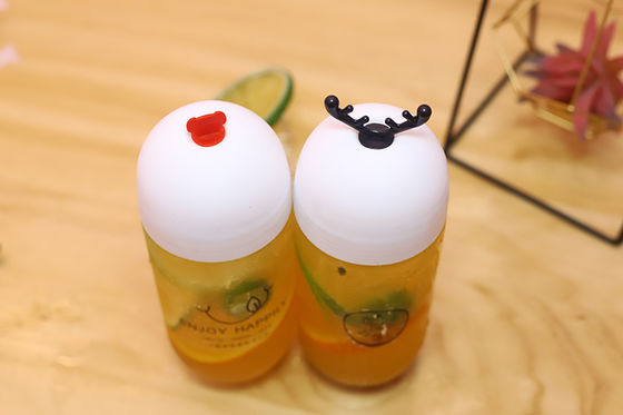 Yalıtım Kolu Kullanışlı İçecek Saklama Şeffaf Sütlü Çay Şişeleri