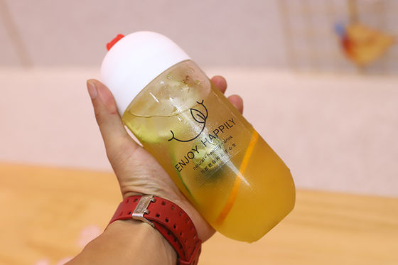 Yalıtım Kolu Kullanışlı İçecek Saklama Şeffaf Sütlü Çay Şişeleri