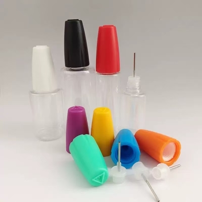 Çocuk Korumalı Boyun Tipi E-Sıvı Şişesi Özel Baskı Rengi ve Çeşitli Kapasitelerde 10ml 15ml 30ml 40ml 60ml 80ml 100ml