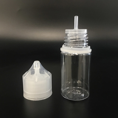 Kapasite 10ml 15ml 30ml 40ml 60ml 80ml 100ml Sıvılar için Şeffaf Küçük Şişeler Hafif Tasarım