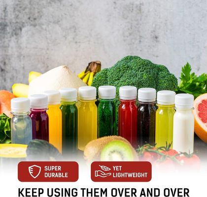 Bpa İçermeyen kare Şişe Meyve Suyu Vidalı Kapaklı Şişe, Aromalı Meyve Suyu ve Sızdırmaz Plastik Meyve Suyu Şişesi Çevre Dostu